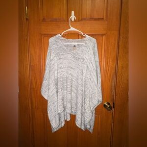 Light Gray Poncho Sweater - Universal Thread